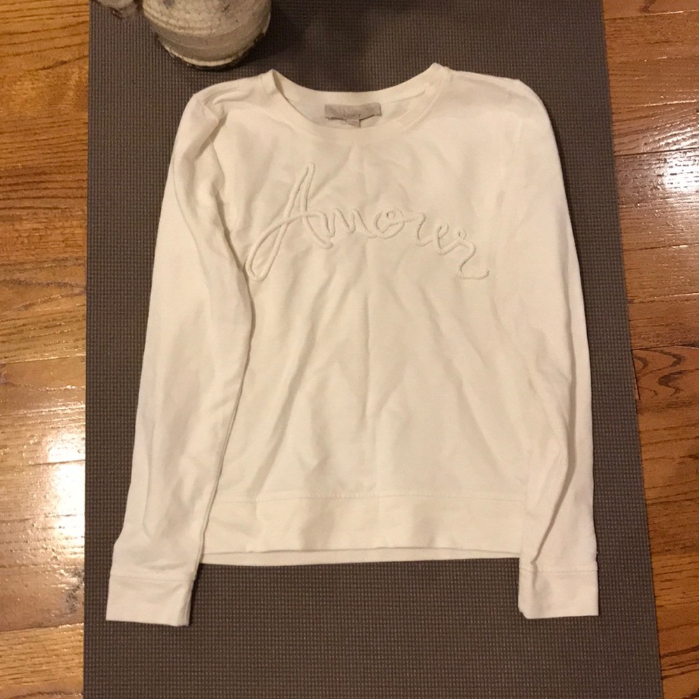Loft cream Amour sweatshirt